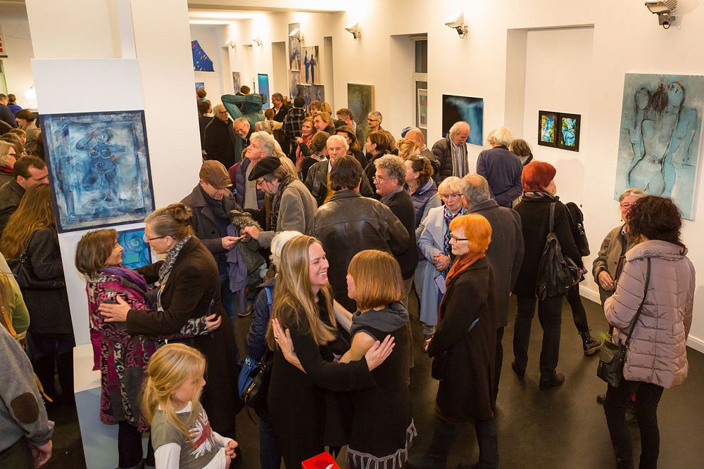 Gruppenausstellung BLAU Nov. 2016 in Dießen im Blauen Haus