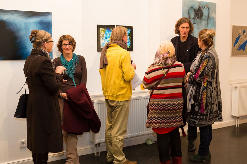 Gruppenausstellung BLAU Nov. 2016 in Dießen im Blauen Haus